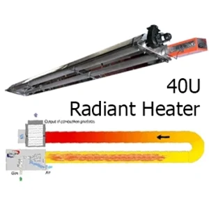 بخاری تابشی گازی مدل 40U – لوله آلومینایز ضدزنگ – 3 سال گارانتی + 15 سال خدمات پس از فروش