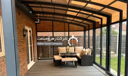 سقف متحرک یا جمع شونده پلی کربنات سقف متحرک یا جمع شونده پلی کربنات